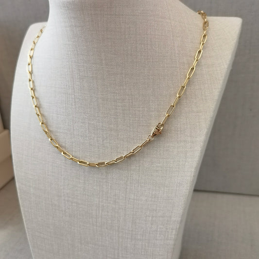 LG008 Layering Paper Clips Necklace