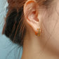 Streamline D Shape Earrings