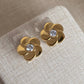 LG057 Floral Moissanite Earrings Classic Handmade  Jewelry