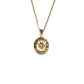 LG-012 Golden Clock Gear Pendant Necklace