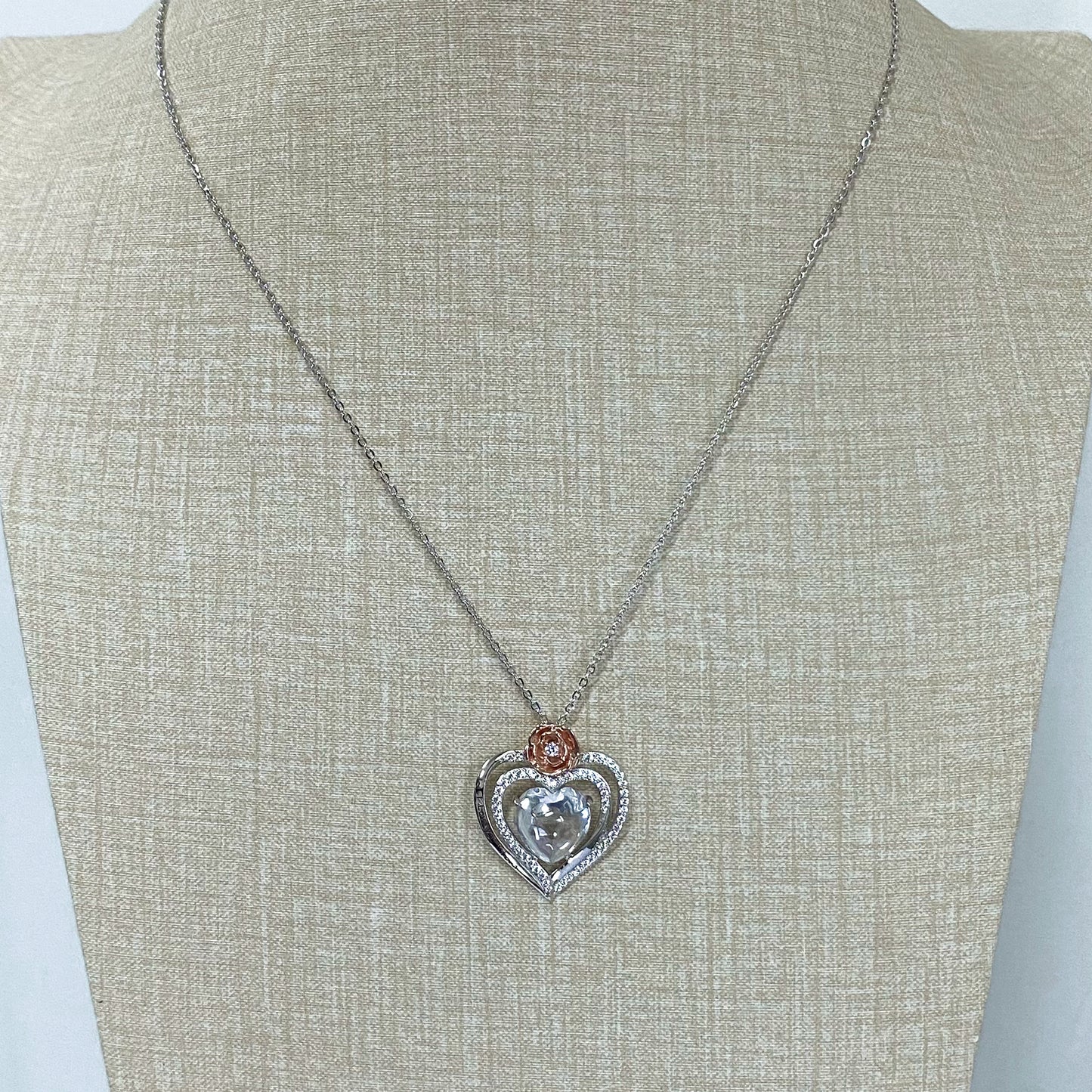 LG145 Heart Pendant Necklace Classic Handmade Jewelry