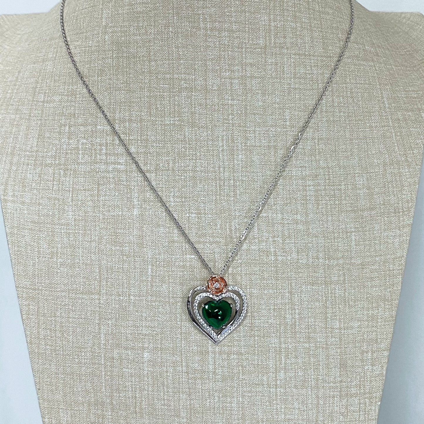 LG145 Heart Pendant Necklace Classic Handmade Jewelry