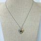 LG142 Sunflower Heart Pendant Necklace Classic Handmade Jewelry