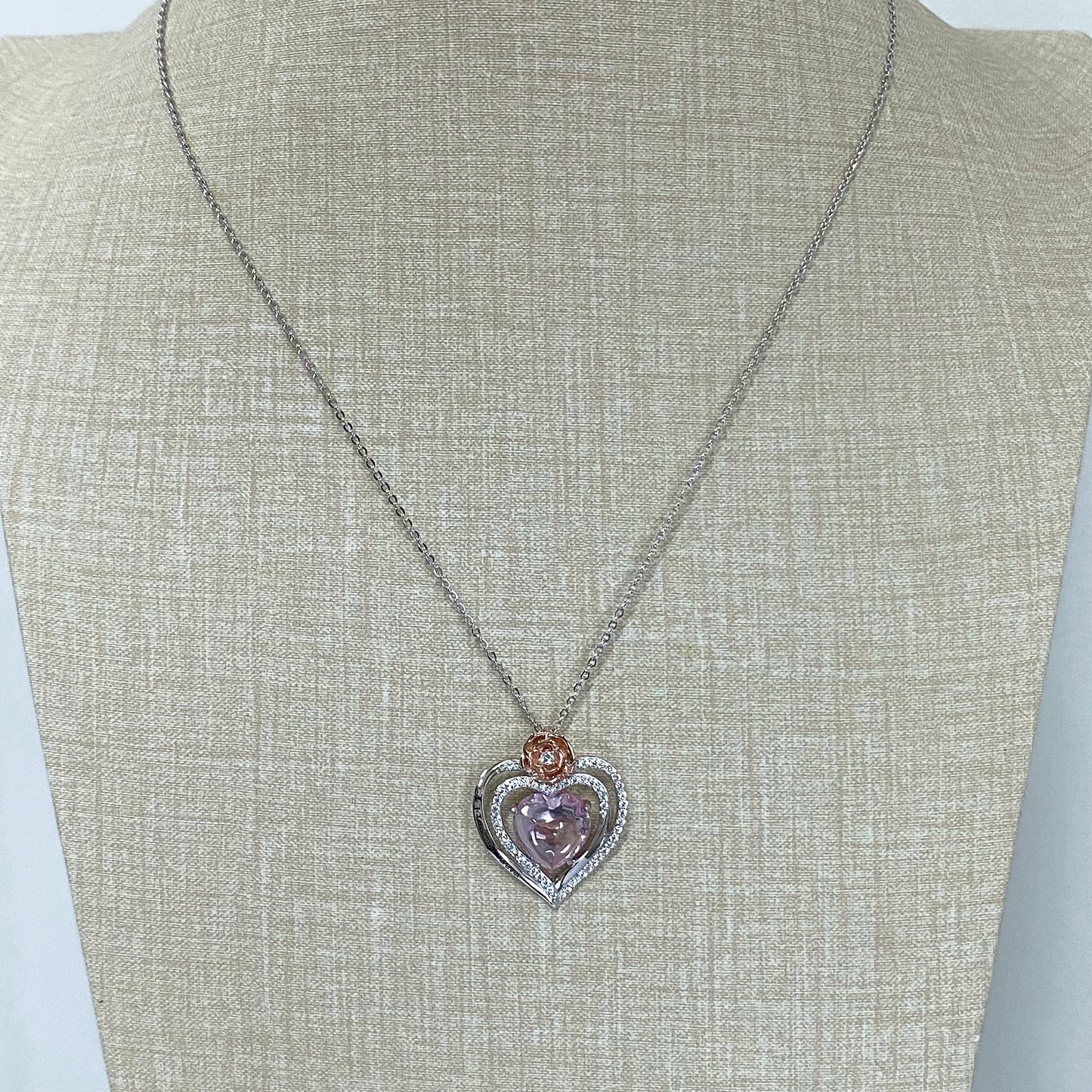 LG145 Heart Pendant Necklace Classic Handmade Jewelry