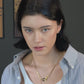 LG-011 Paper Clips Tag Moissanite Necklace