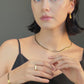 LG-006 Flat Snake Chain  Necklace/ Bracelet set