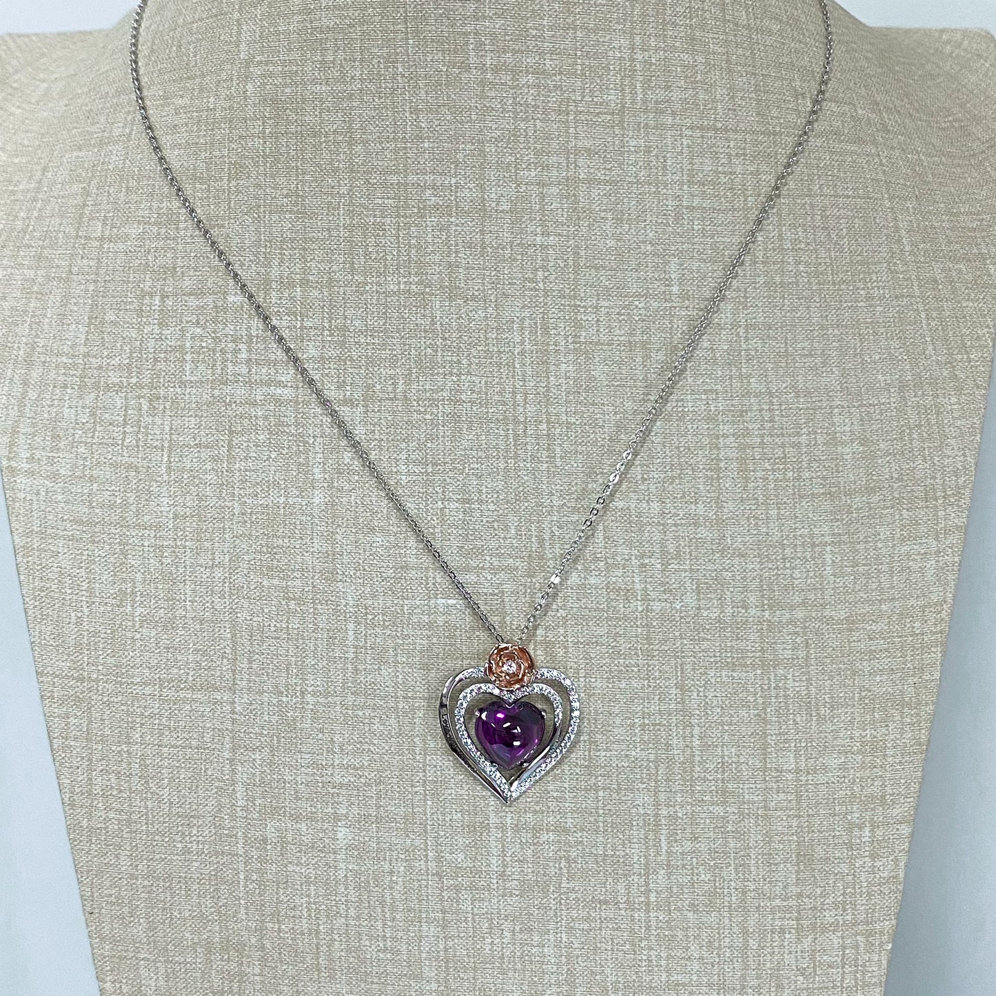 LG145 Heart Pendant Necklace Classic Handmade Jewelry