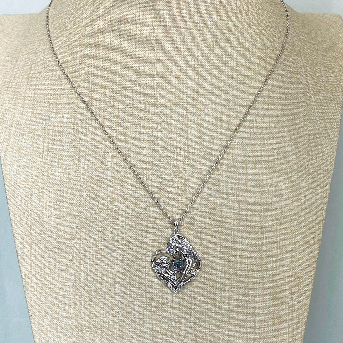 LG143 Heart Pendant Necklace Classic Handmade Jewelry