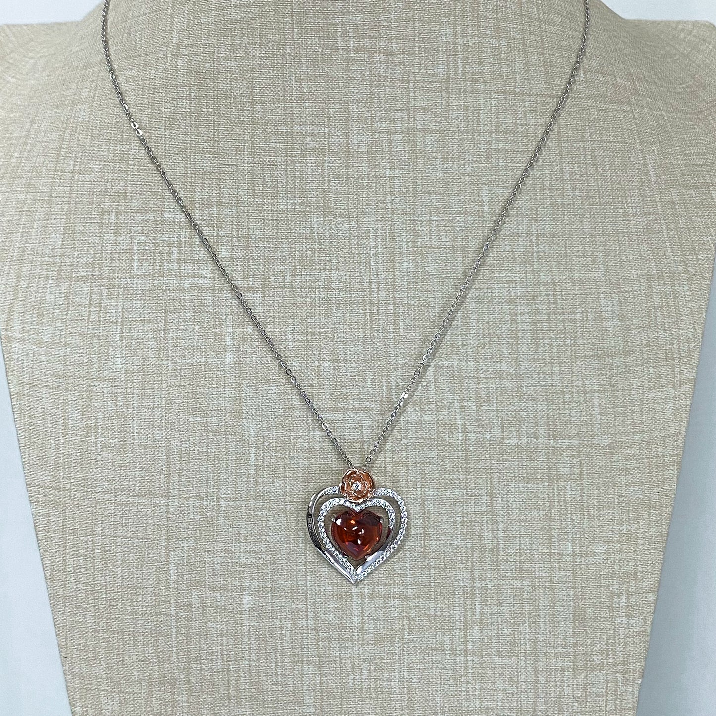 LG145 Heart Pendant Necklace Classic Handmade Jewelry