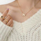 LG055 Lovely Moissanite Butterfly Pendant Necklace